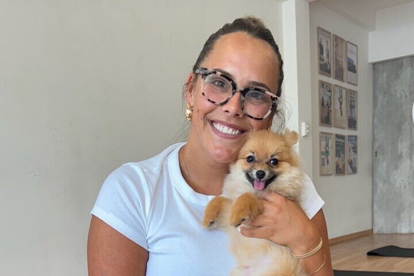 Yoga Activity with Puppies in Mexico City