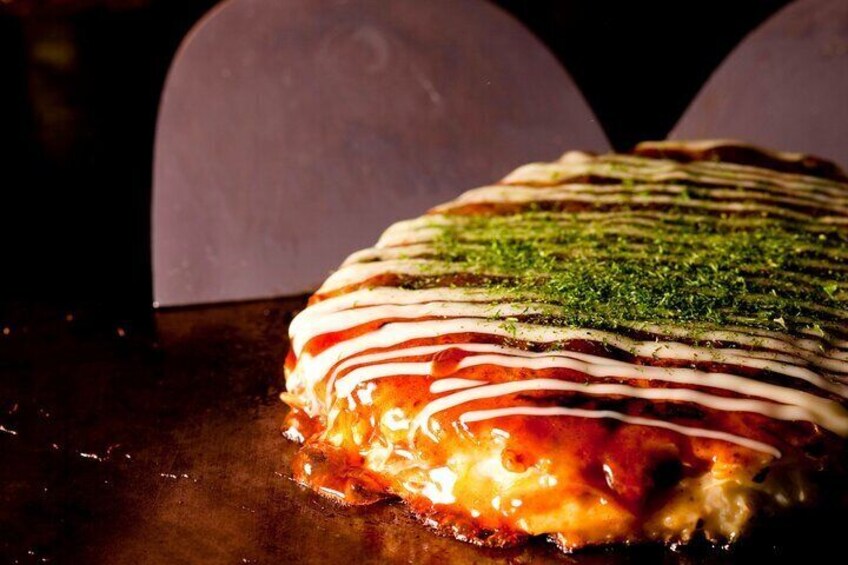 You can also experience authentic Osaka -Okonomiyaki.