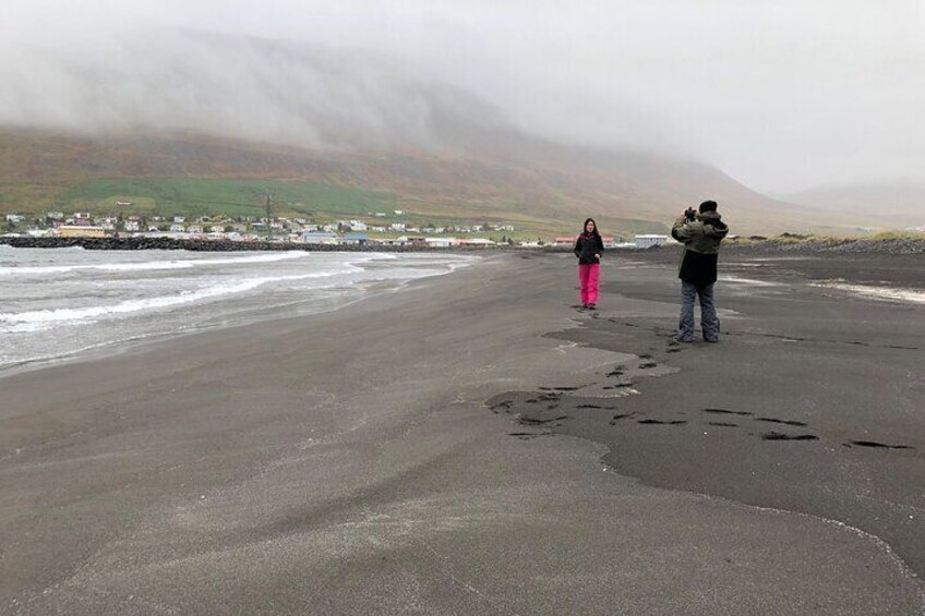 Black sand beach 