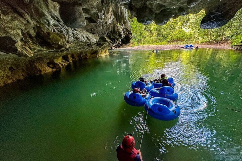 Ultimate 4-Cave Tubing with Crystal Cave & Waterfall Swim Combo