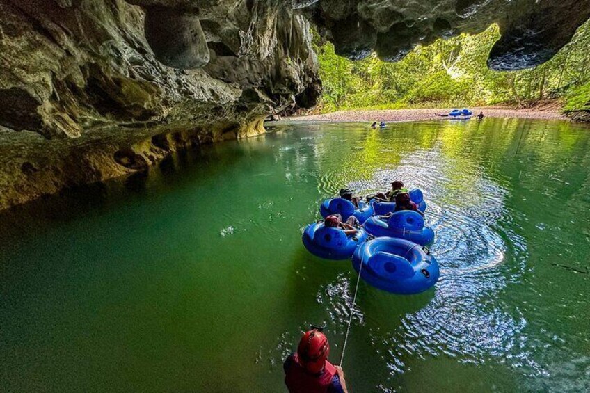 Ultimate 4-Cave Tubing with Crystal Cave & Waterfall Swim Combo