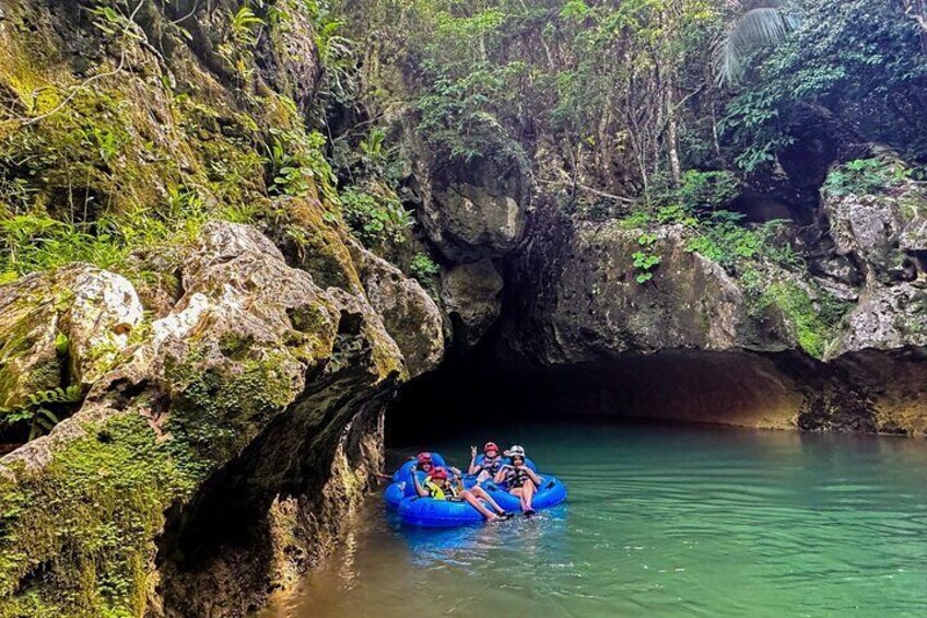 Ultimate 4-Cave Tubing with Crystal Cave & Waterfall Swim Combo