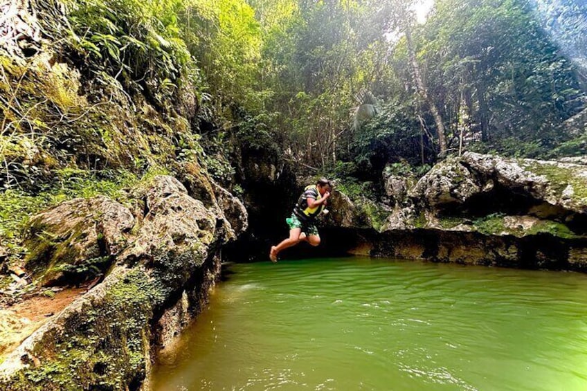 Ultimate 4-Cave Tubing with Crystal Cave & Waterfall Swim Combo