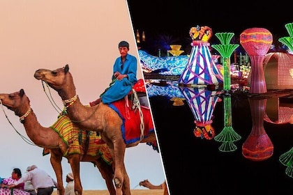 Combo : Dubai Desert Safari & Glow Garden Admission Tickets Only