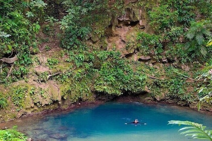 Cave Tubing and Blue Hole Cenote Swimming Activity