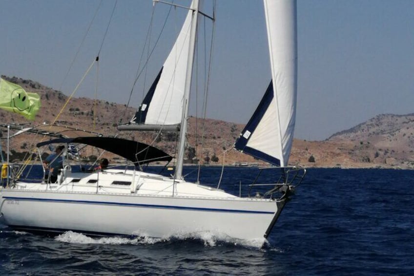 Boat Trip Lindos - Sailing, Snorkeling, Lunch + Sunset