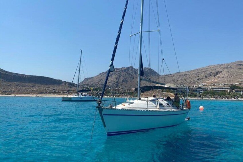 Private SAILING YACHT - daytrip or sunset cruise - Lindos / Rhodes