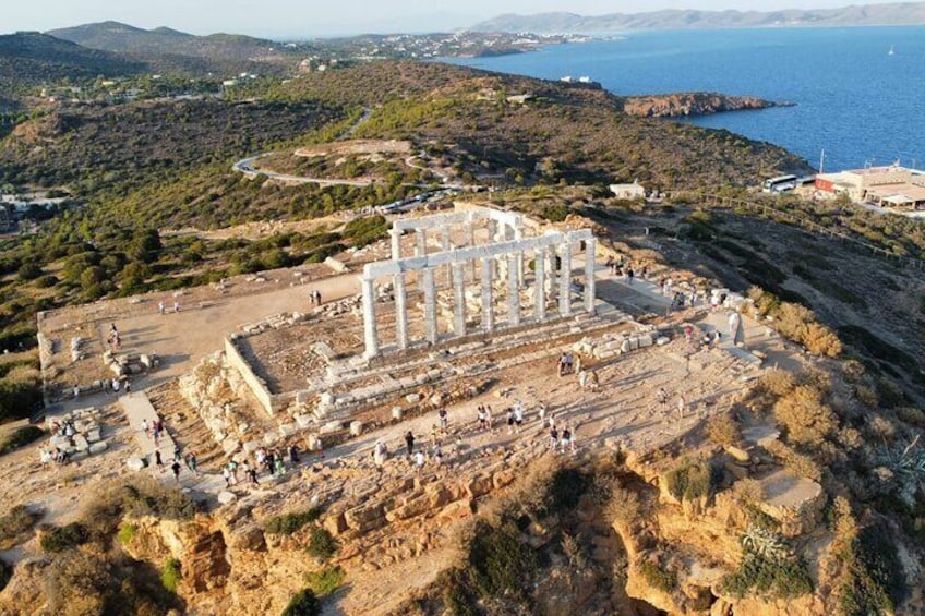 Temple of Poseidon and Cape Sounion Early Noon Guided Tour