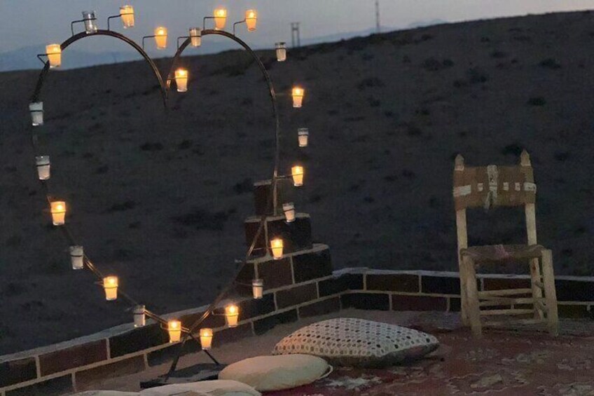 Agafay Desert Sunset & Romantic Dinner with Transfer – Marrakesh
