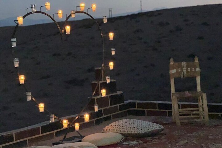 Agafay Desert Sunset & Romantic Dinner with Transfer – Marrakesh