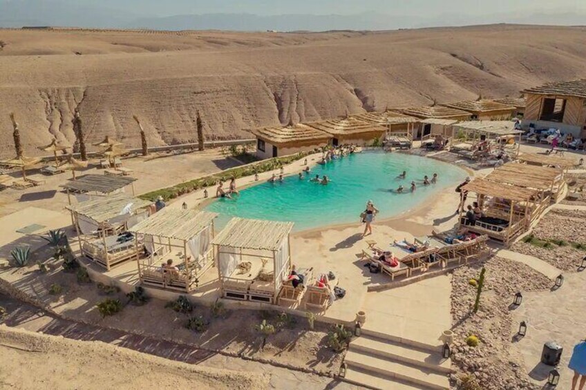 Relaxing Pool Day in Agafay Desert, Lunch & Transfer - Marrakesh