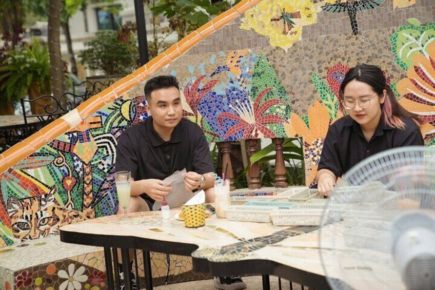 Mosaic Treasures at Pottery Village in Ha Noi