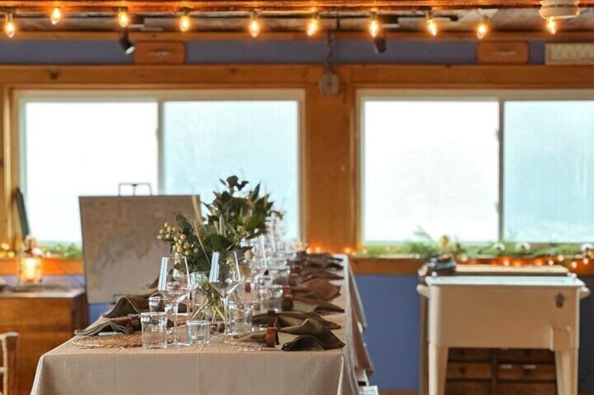 Oyster and Wine Tasting in a Cozy Seaside Lodge