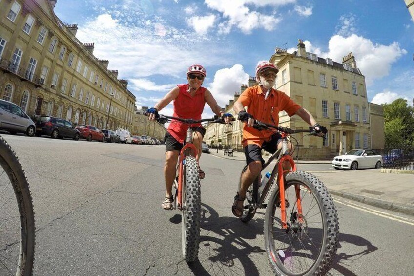 Enjoy cycling down one of Baths grandest streets :)