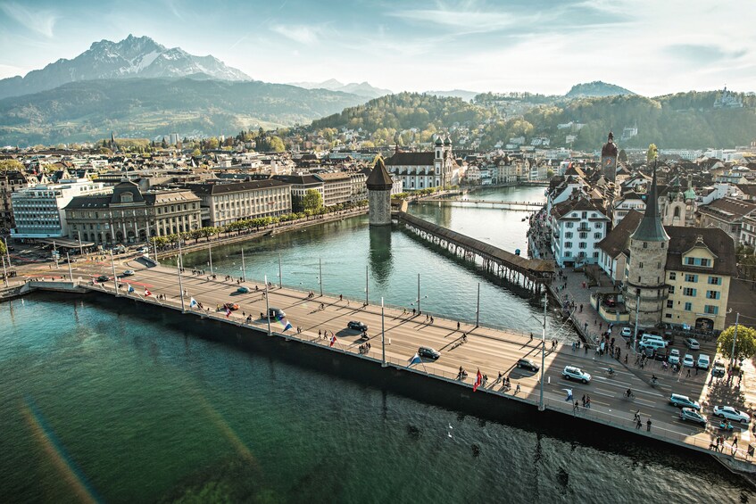 Zurich : Titlis Cable car, ski beginner & Lucerne