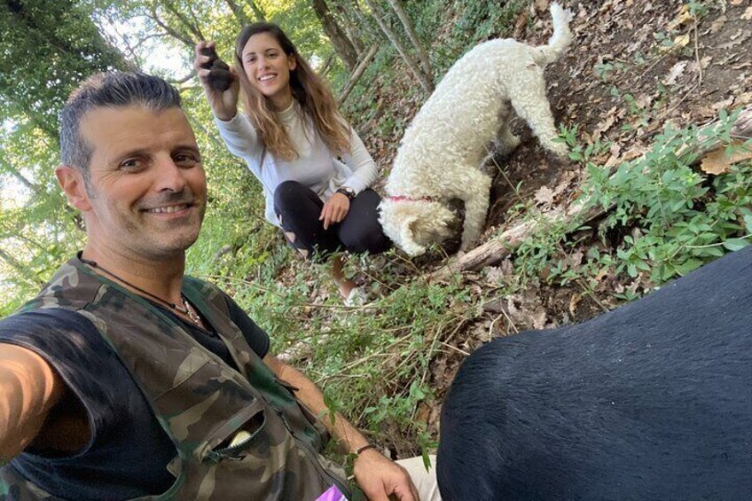 Alessandro and a German tourist