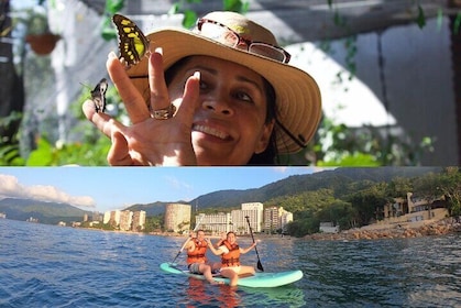 Butterfly, tequila, river and beach with snorkeling in Board with Rowing