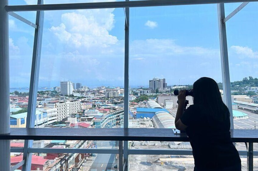 Stunning view the Batam (Indonesia) -Singapore border Nagoya sky from MJA tower