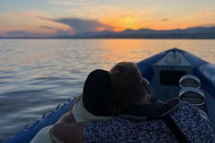 Boat trip at sunset on the French Riviera