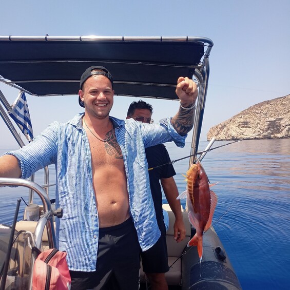 Picture 9 for Activity Kissamos: Private Fishing Trip with Snacks and Drinks