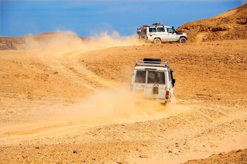 Marsa Alam Jeep Safari Sunset Camel Ride and Show