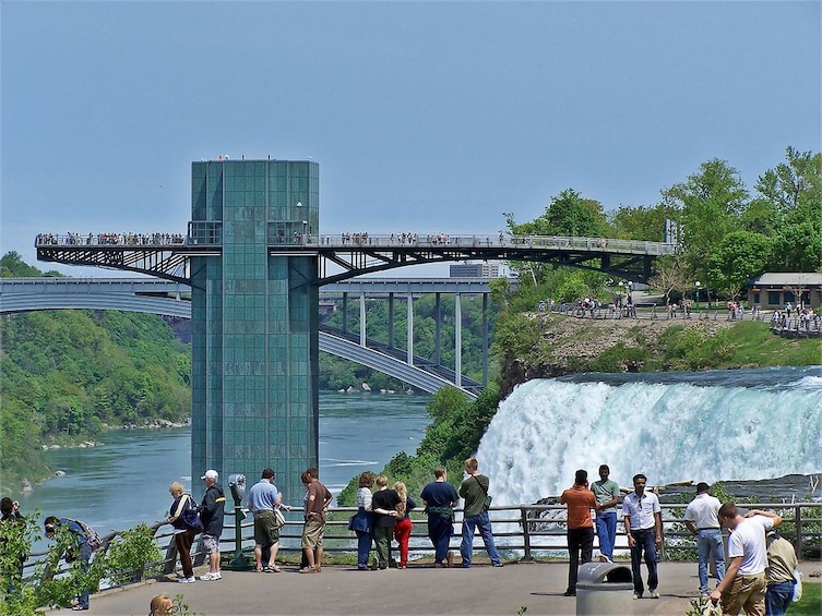 Landscape view of Niagara Falls from the American-side 