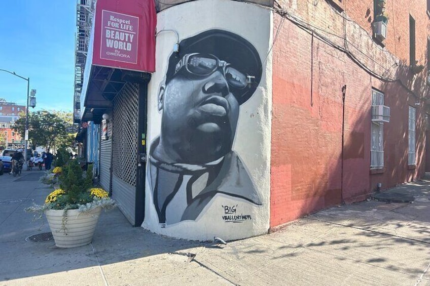 There's art all over BK celebrating Big Poppa. We'll see lots of it.