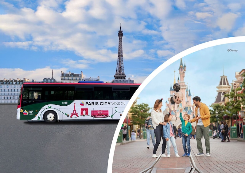 Shuttle from the center of Paris to Disneyland Paris