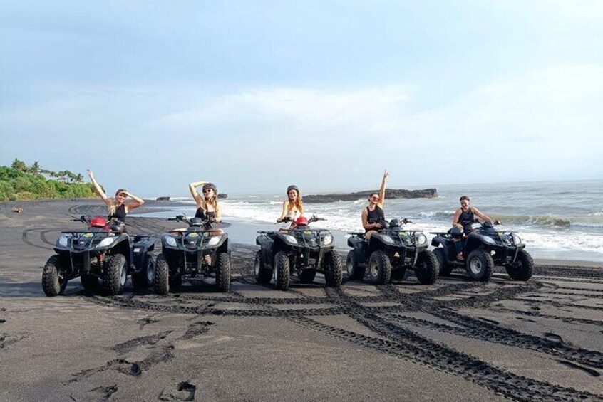 Bali ATV on the Black sand Beach Sunset Tour with Lunch