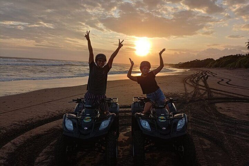 Bali ATV on the Black sand Beach Sunset Tour with Lunch 