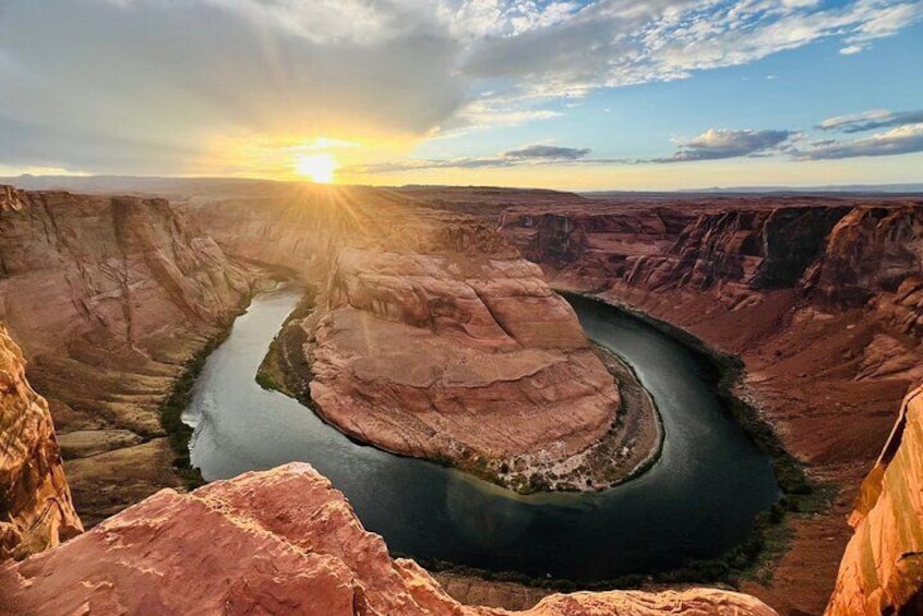 Our private access viewpoint of Horseshoe Bend.