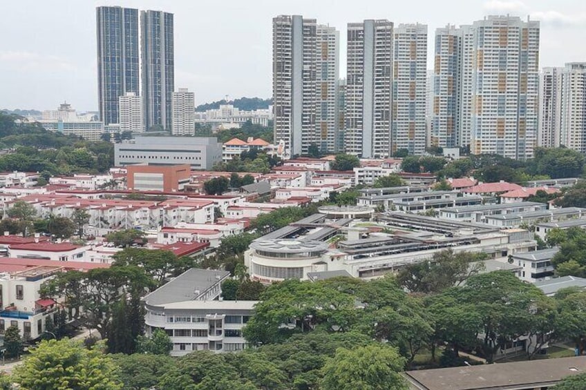 Bird's eye view of Tiong Bahru