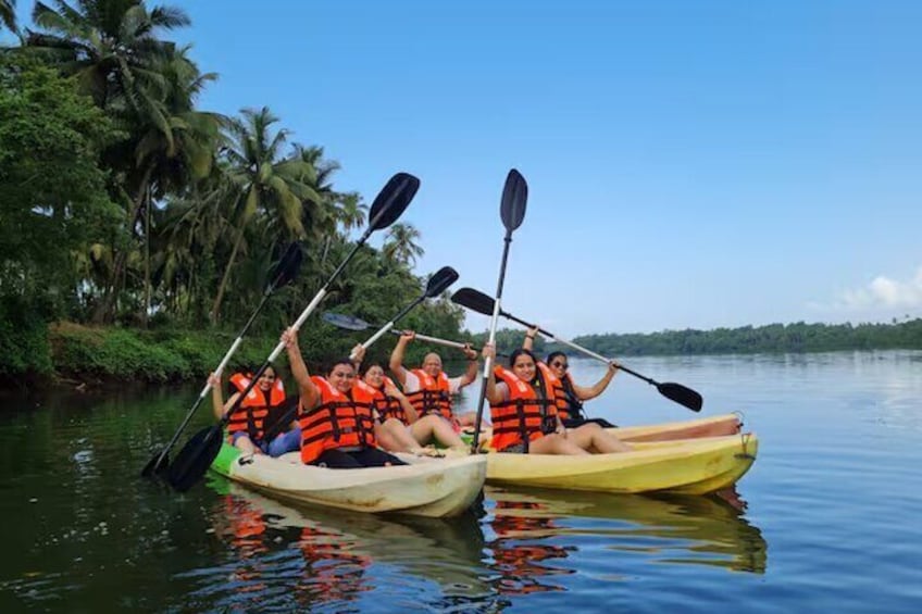 Clean pristine back waters of river chapora
