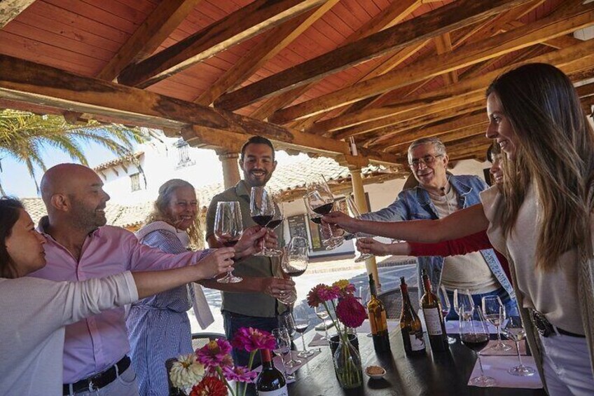 Tasting with friends at MontGras
