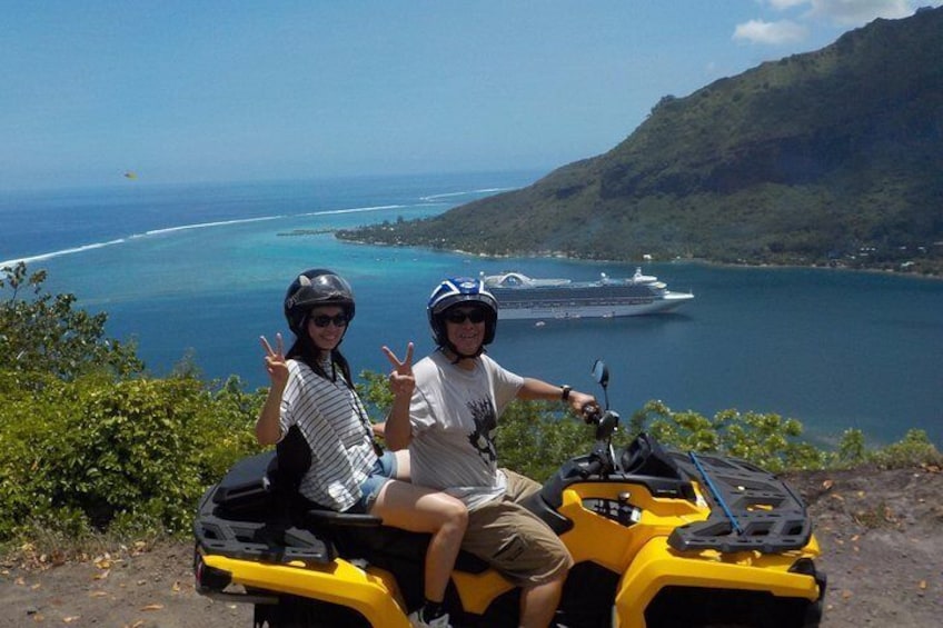 Grand Tour Quad 3h30 Quad excursion in Moorea (single or two-seater)