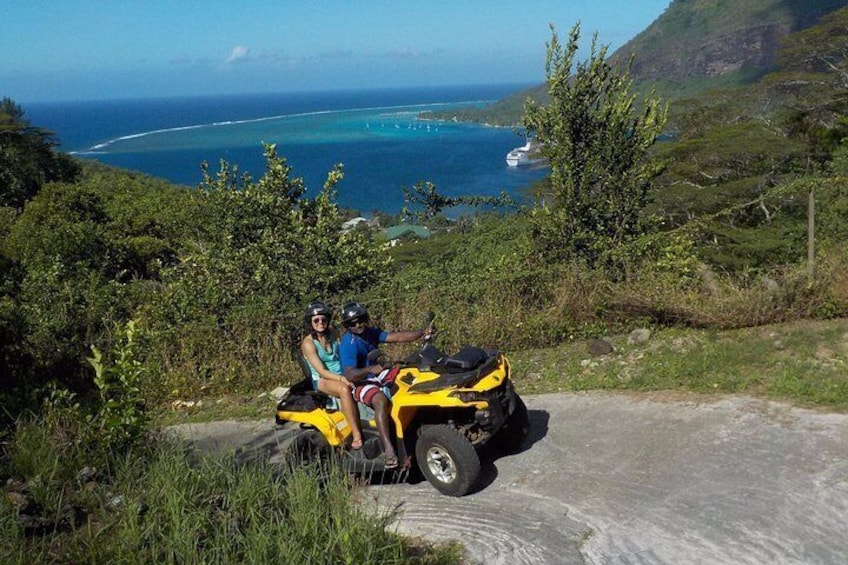 Grand Tour Quad 3h30 Quad excursion in Moorea (single or two-seater)