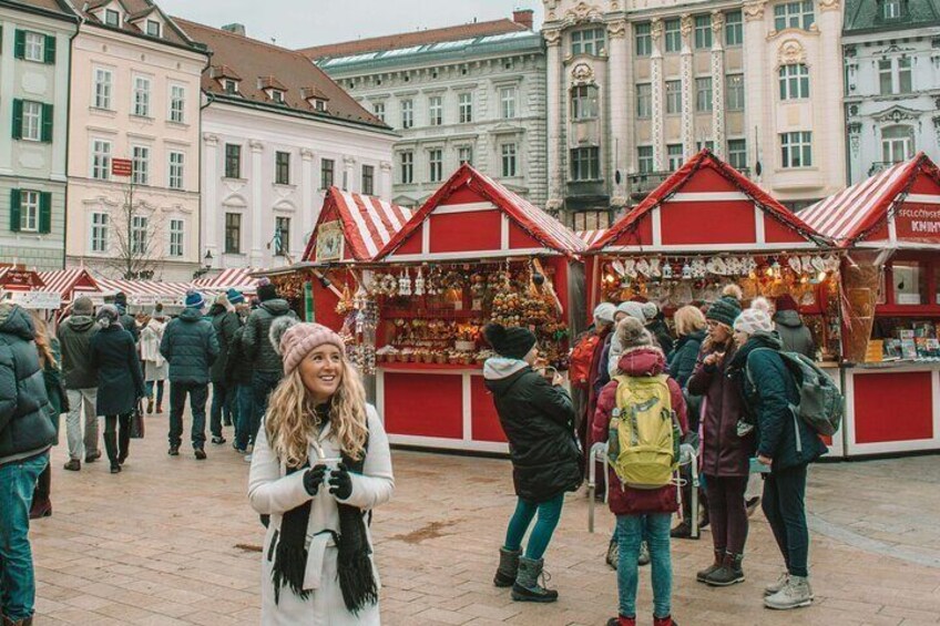 Bratislava Christmas Market 3 Hours Walking Tour with a Guide