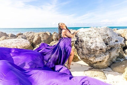 Flying Dress Photoshoot Turks and Caicos