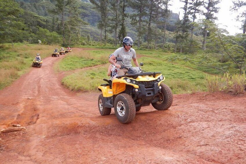 Small Quad Tour 2h30 Quad excursion in Moorea (single or two-seater)