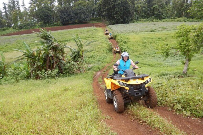 Small Quad Tour 2h30 Quad excursion in Moorea (single or two-seater)