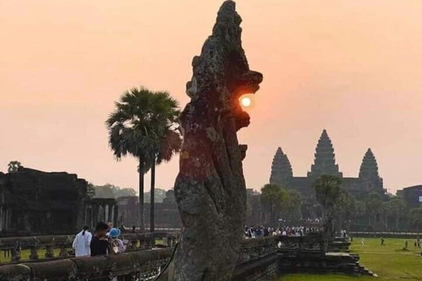 Sunrise at Angkor Wat temple