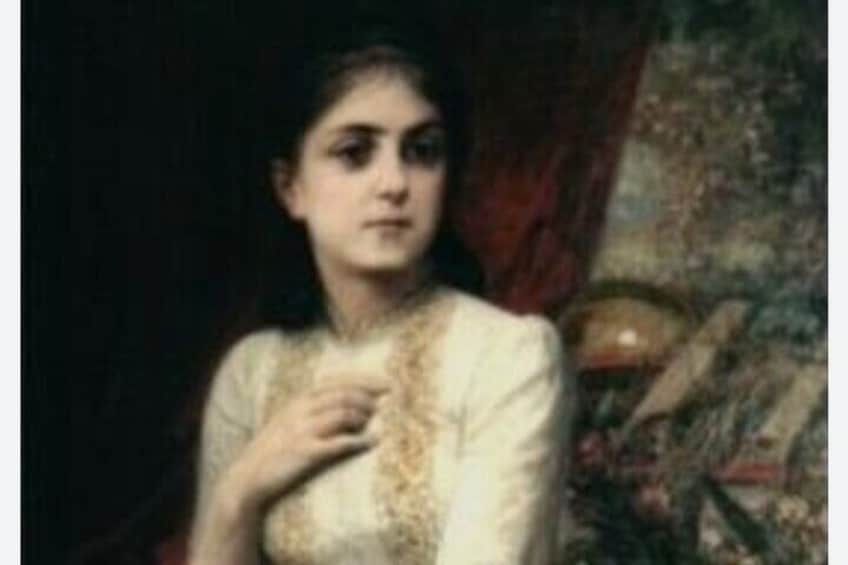 Iulia Hașdeu, painting completed in 1880 by the artist Diogene Maillart