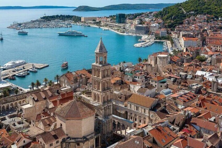 Split and Trogir from Cruise Ship in Split