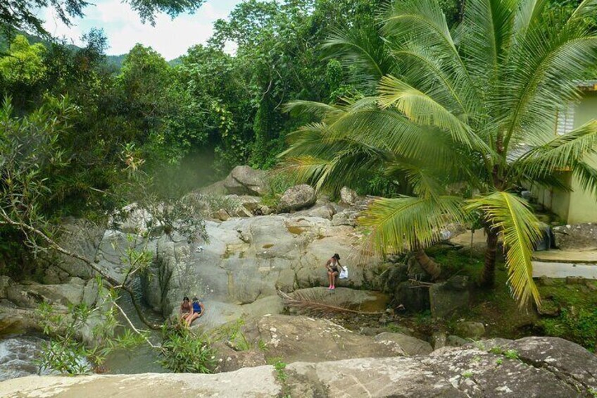 Relaxation area next to the river