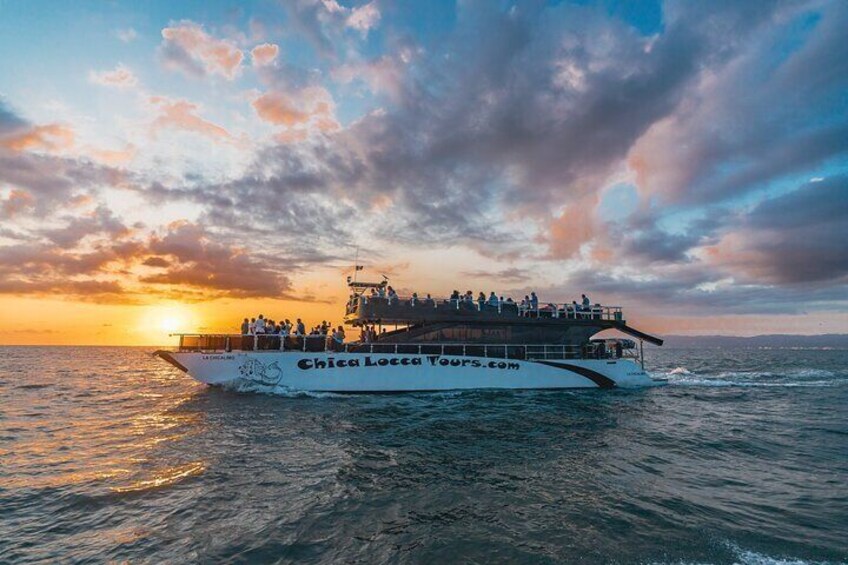 Truly a floating fun factory in a special setting. Bay of Banderas Puerto Vallarta.