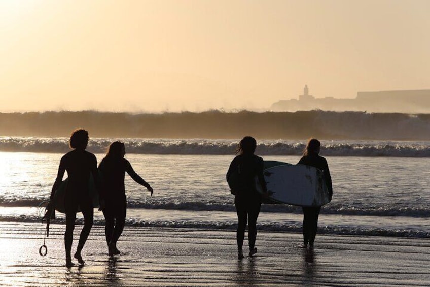 surf session with the best locals in town at essaouira beach 