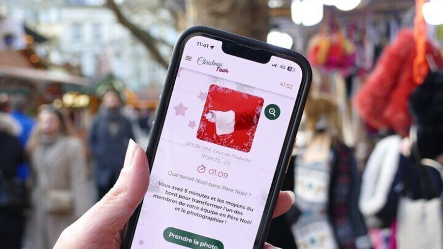 Unusual track game on Christmas markets in Tours