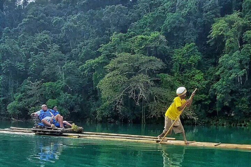 Enjoy breathtaking view while rafting down the Rio Grande river.