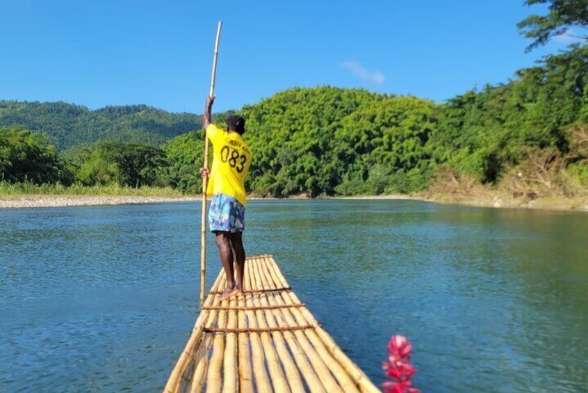 Bamboo rafting on the Rio Grande river Portland.