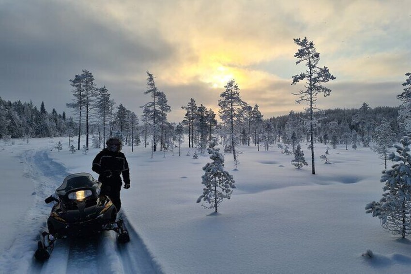 Snowmobile tour